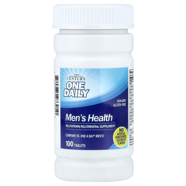 Мультивитамины 21st Century One Daily Men's Health, для мужчин, 100 таблеток