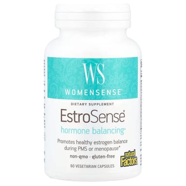 Комплекс WomenSense EstroSense для гормонального баланса Natural Factors WomenSense® EstroSense® Hormone Balancing, 60 растительных капсул