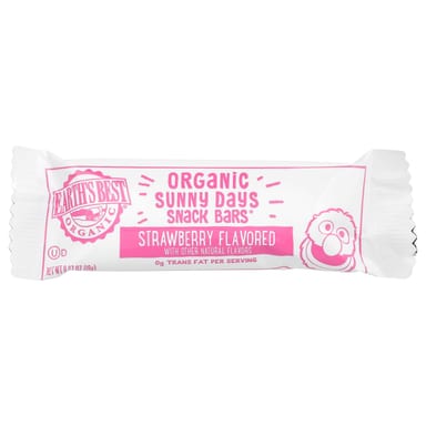 Снек Earth's Best Organic Sunny Days Bars® For Years and Up, вкус Strawberry, для детей от 2 лет, 19 г, 7 шт., батончик