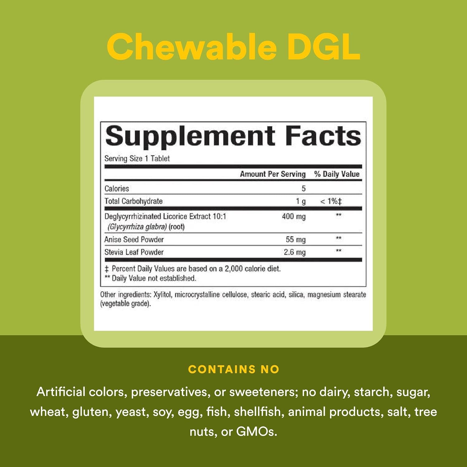 Солодка Natural Factors DGL Deglycyrrhizinated Extract, 90 жевательных таблеток — фото 3