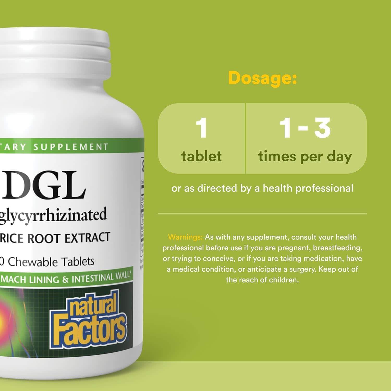Солодка Natural Factors DGL Deglycyrrhizinated Extract, 90 жевательных таблеток — фото 4