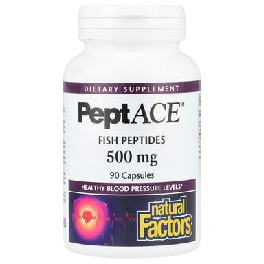 Рыбные пептиды PeptACE Natural Factors, 500 мг, 90 капсул