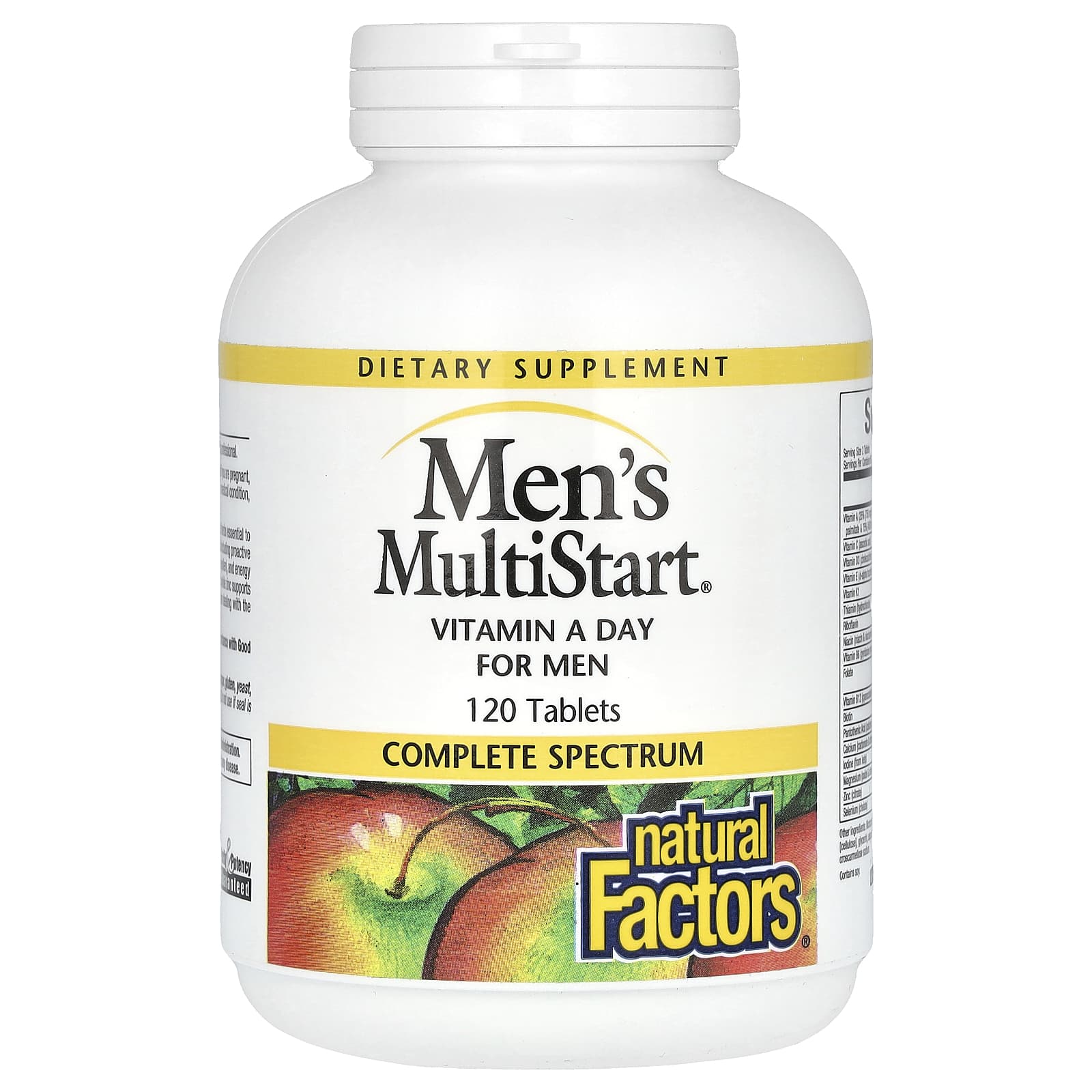 Витамин A Natural Factors Men's MultiStart Day for Men, 120 таблеток