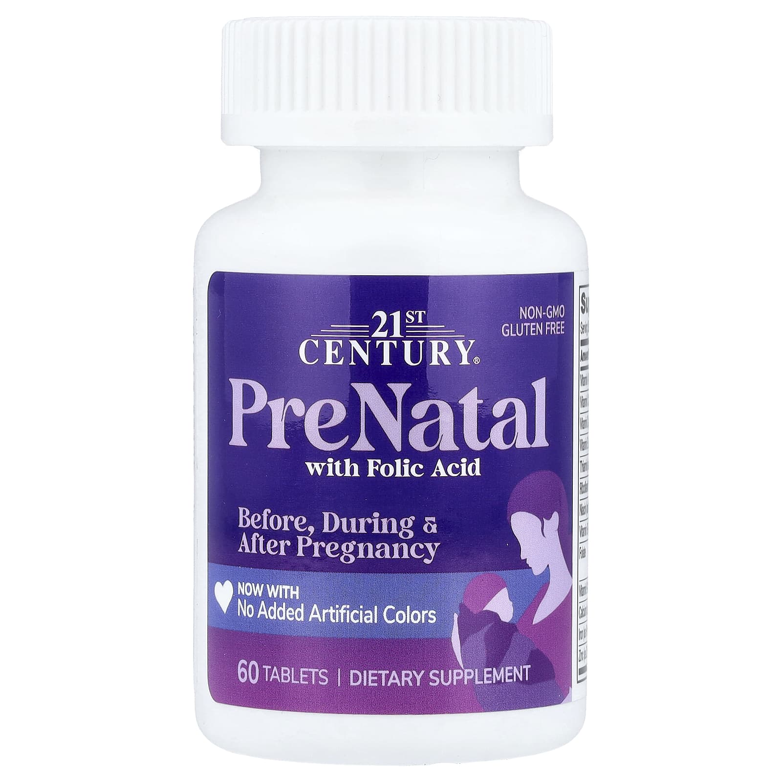 Фолиевая кислота 21st Century PreNatal , 60 таблеток