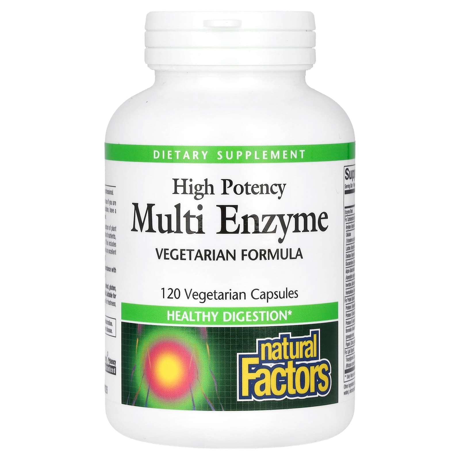 Фермент Natural Factors High Potency Multi, 120 растительных капсул