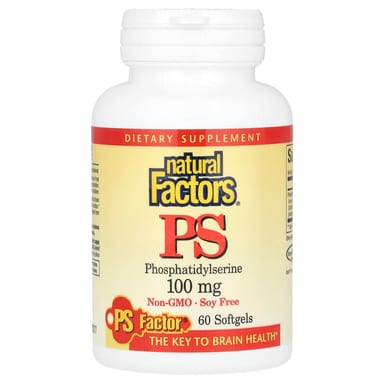 Фосфатидилсерин Natural Factors PS, 100 мг, 60 мягких капсул