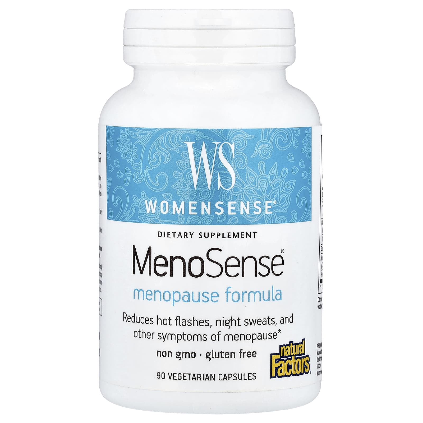 Комплекс Natural Factors WomenSense® MenoSense® Menopause, 90 растительных капсул