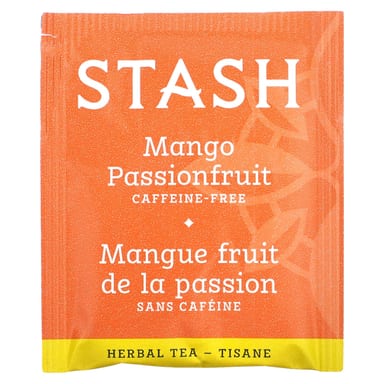 Чай Stash Tea Herbal Mango Passionfruit Caffeine Free, оттенок 20 Tea Bags, 38 г, чайные пакетики
