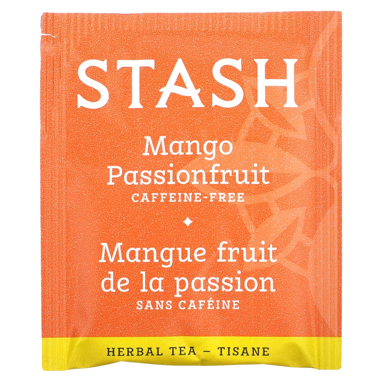 Чай Stash Tea Herbal Mango Passionfruit Caffeine Free, оттенок 20 Tea Bags, 38 г, чайные пакетики