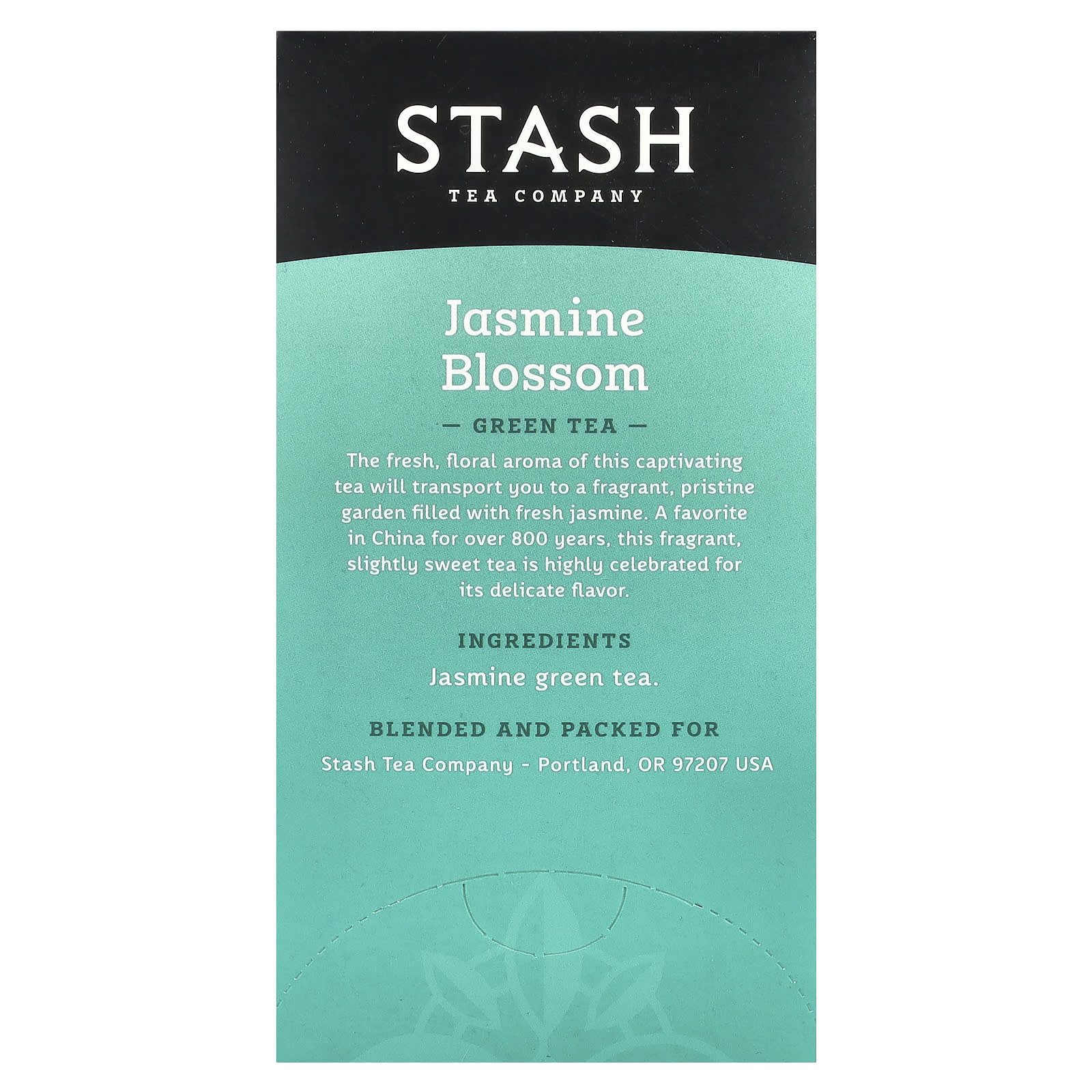 Чай Stash Tea Green Jasmine Blossom, оттенок 20 Tea Bags, 38 г, чайные пакетики — фото 2