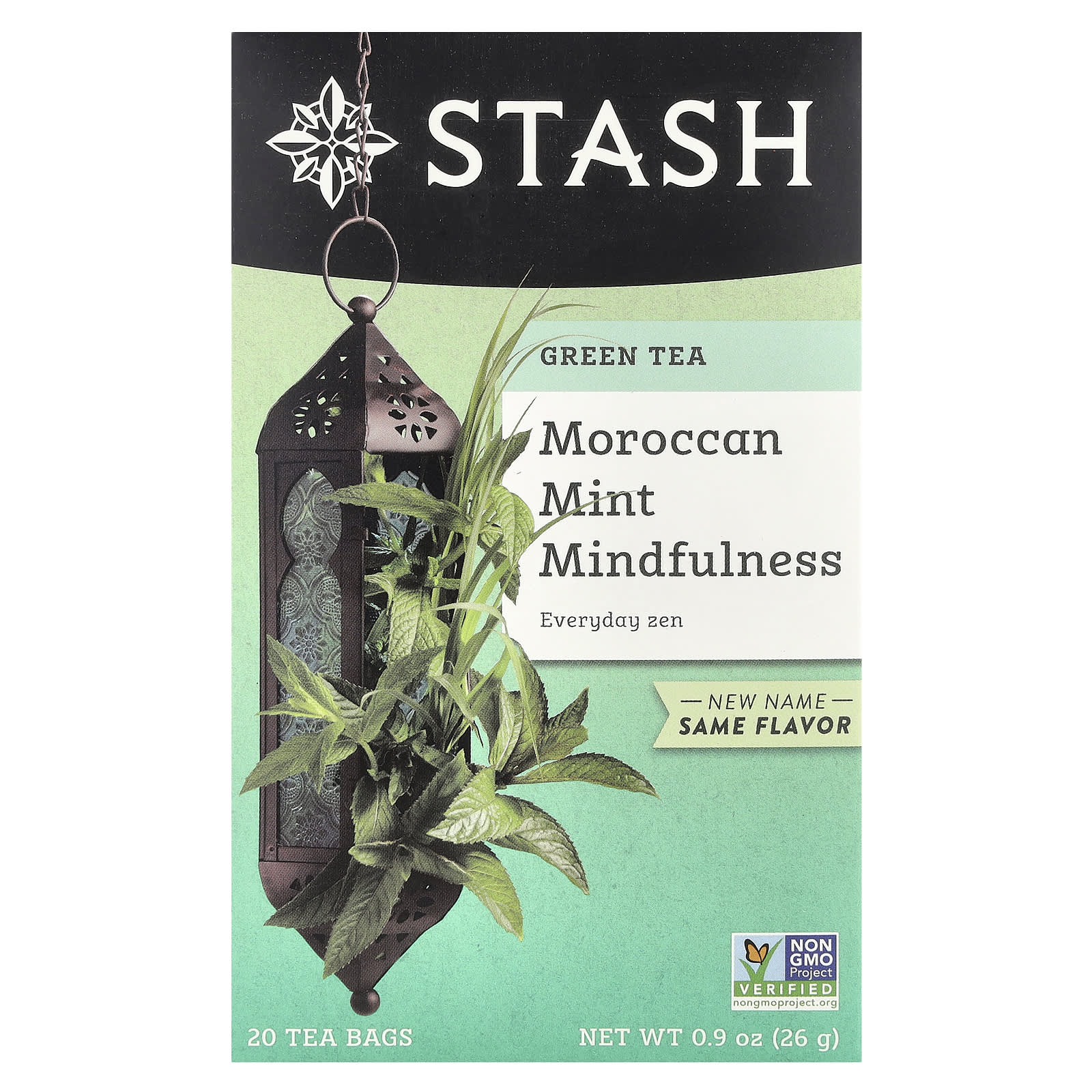 Чай Stash Tea Green Moroccan Mint Mindfulness, оттенок 20 Tea Bags, 26 г, чайные пакетики — фото 2