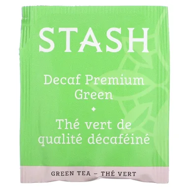 Фото товара: Чай Stash Tea Green Decaf Premium Green, 18 чайных пакетиков, 33 г, чайные пакетики