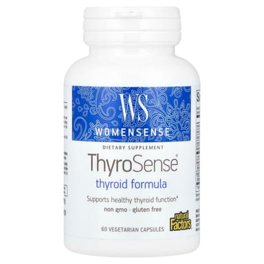 Комплекс Natural Factors WomenSense Thyroid 60 Vegetarians Capsules, оттенок ThyroSense, капсулы