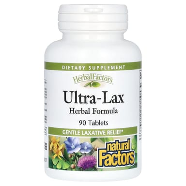 Комплекс Natural Factors Herbal Factors Ultra-Lax Herbal, 90 таблеток