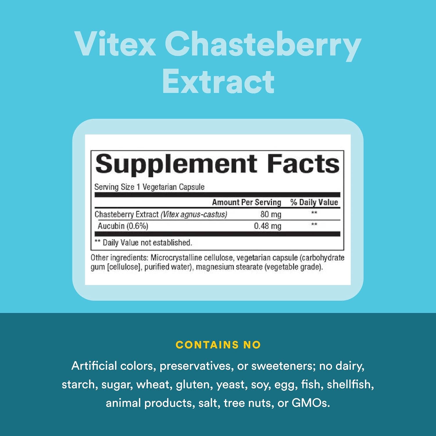 Витекс Natural Factors WomenSense®, вкус Vitex Chasteberry Extract, 80 мг, 90 растительных капсул — фото 3