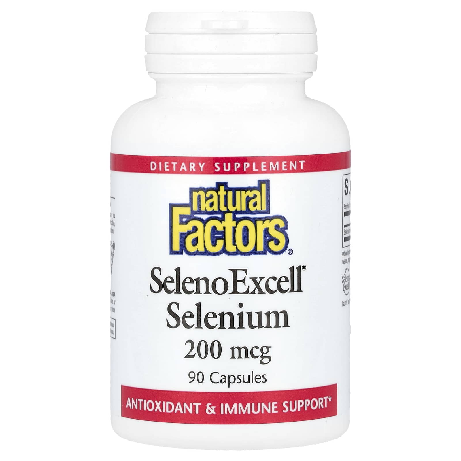 Селен Natural Factors SelenoExcell, 200 мкг, 90 капсул