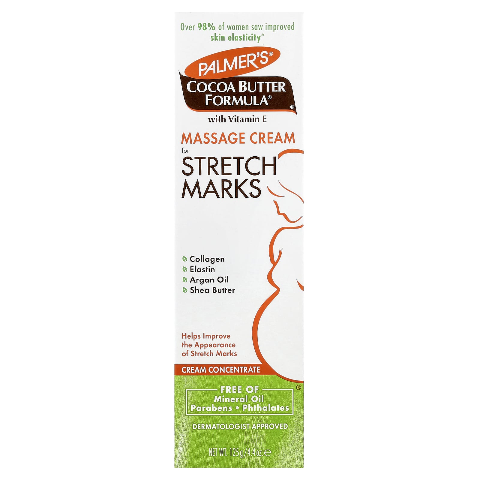 Комплекс Palmer's Cocoa Butter® with Vitamin E Massage Cream for Stretch Marks, 125 г, крем — фото 2