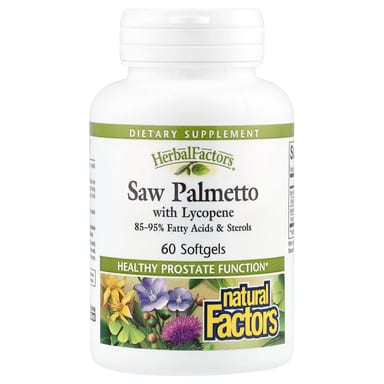 Пальметто Natural Factors HerbalFactors® with Lycopene, 60 мягких капсул