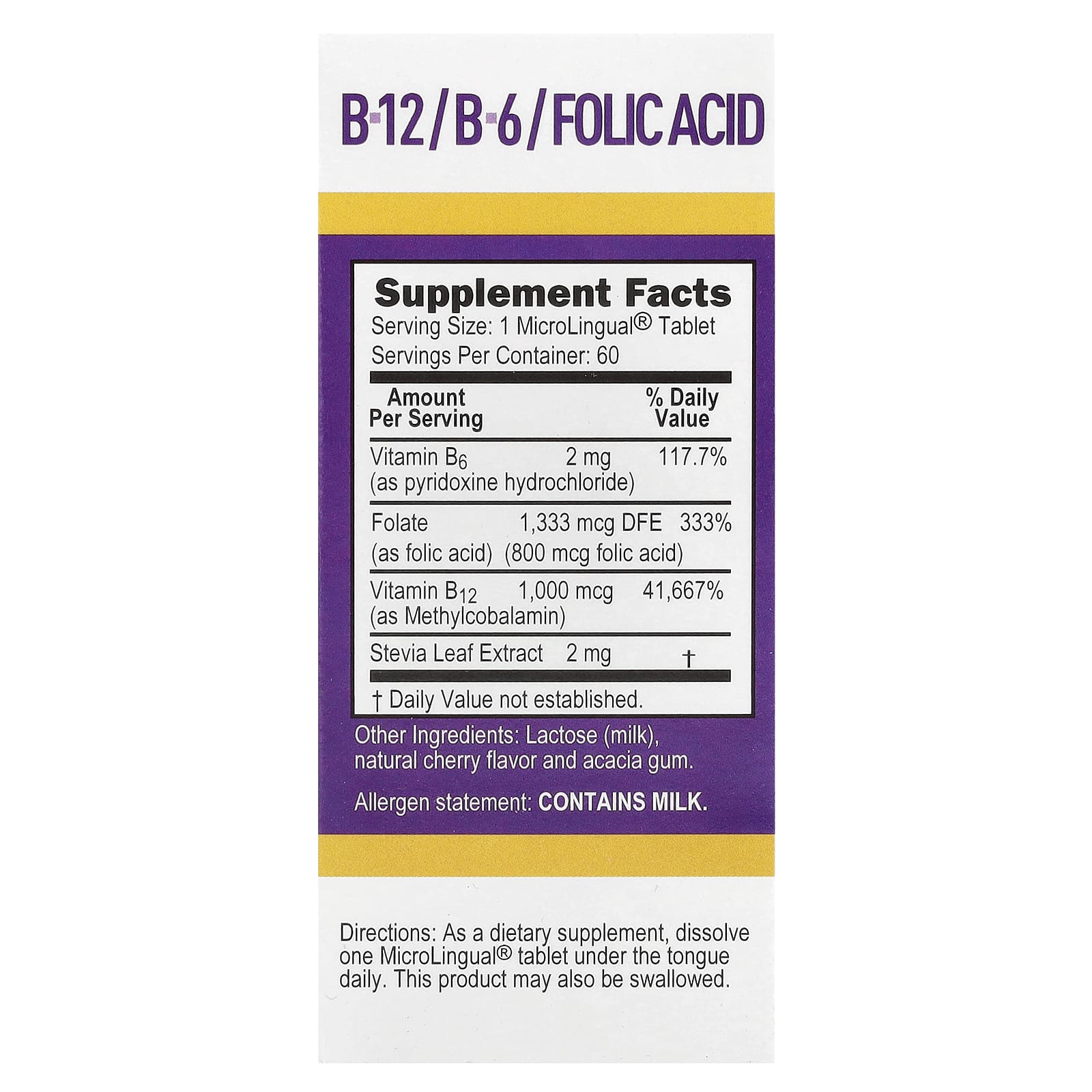 Метил B12 Superior Source B-12 B-6 & Folic, 60 быстрорастворимых таблеток MicroLingual — фото 3