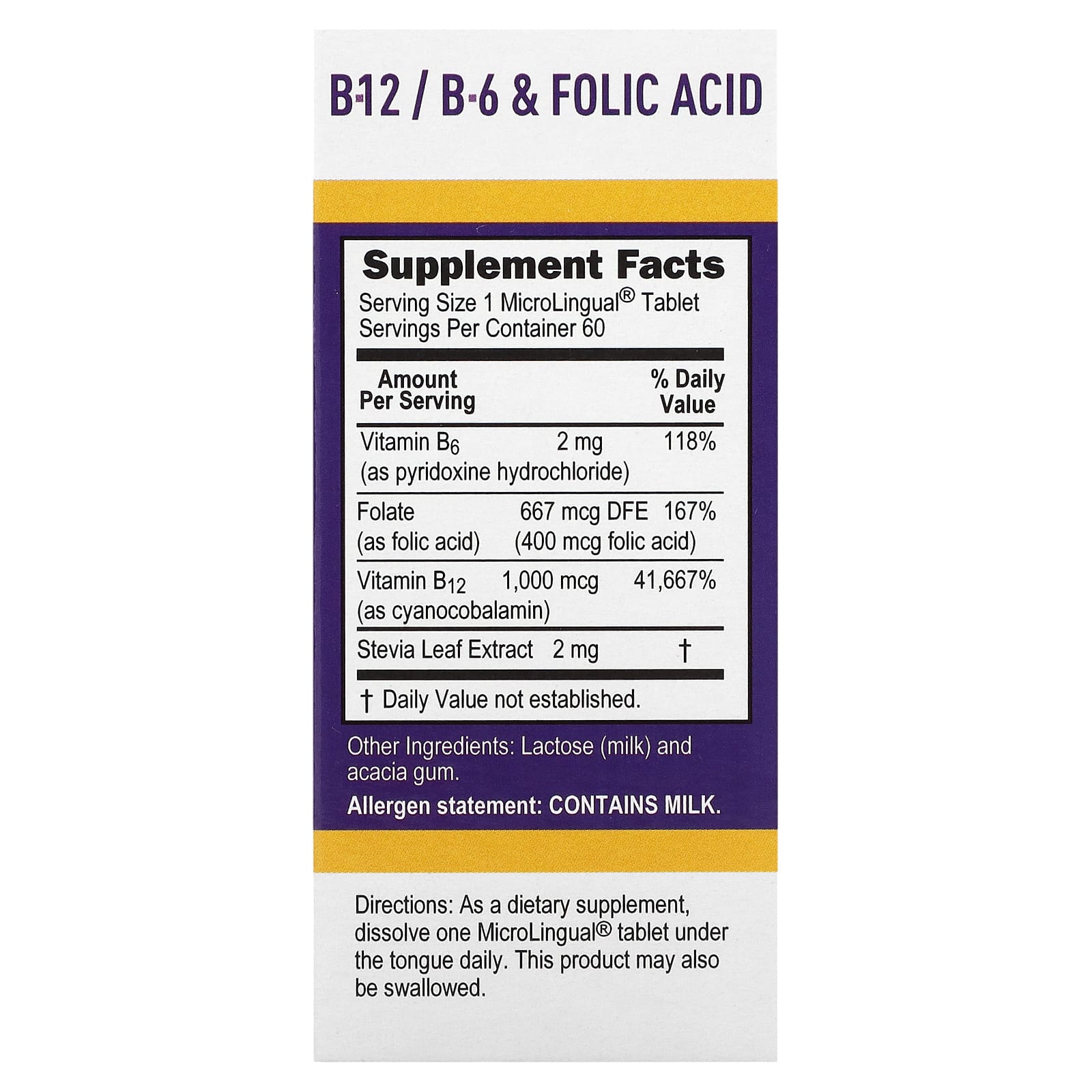 Цианокобаламин B12 Superior Source & B-12 & B-6 & Folic Acid 1, 1000 мкг, 400 мкг, 2 мг, 60 быстрорастворимых таблеток MicroLingual — фото 2