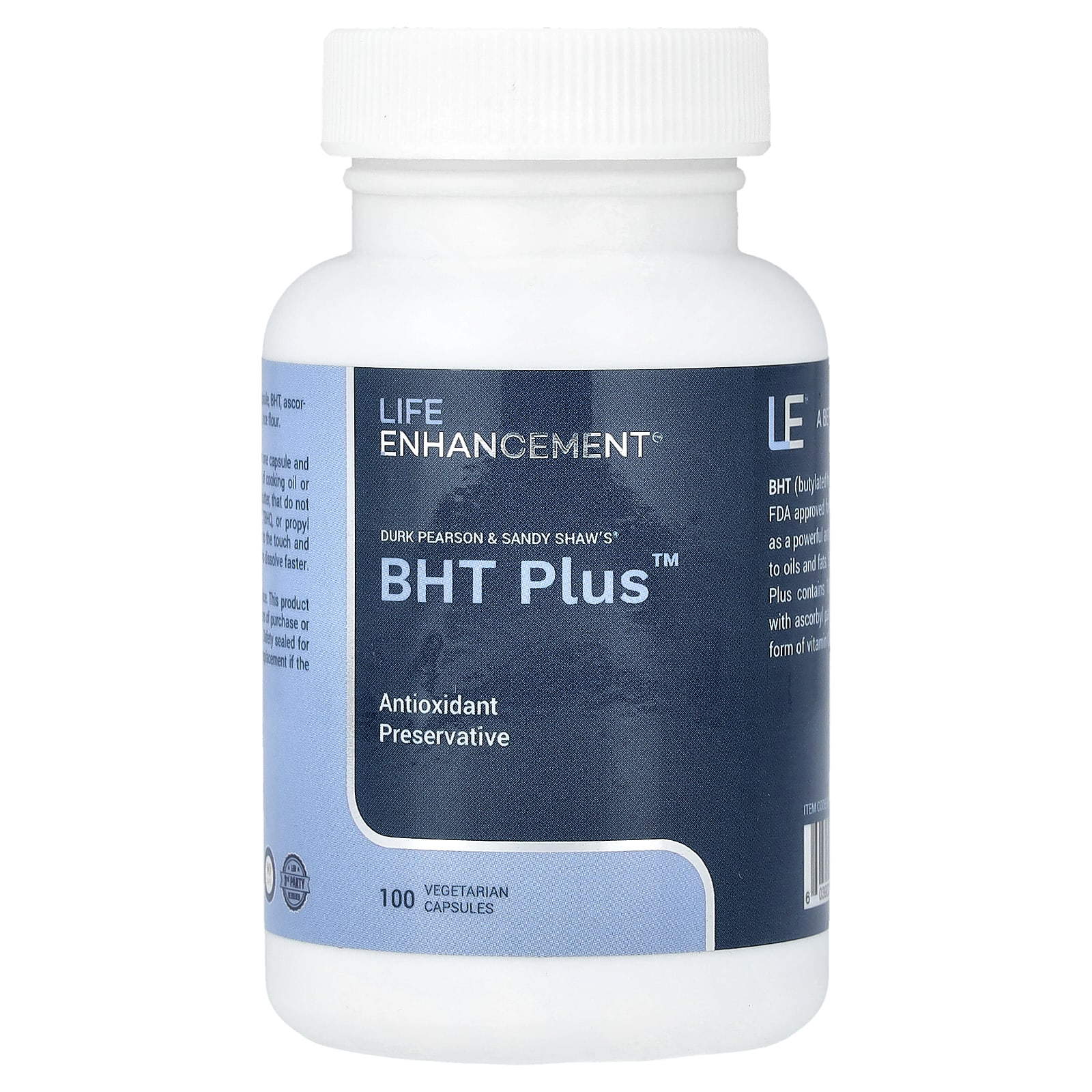 BHT Plus Durk Pearson & Sandy Shaw's®, 100 растительных капсул