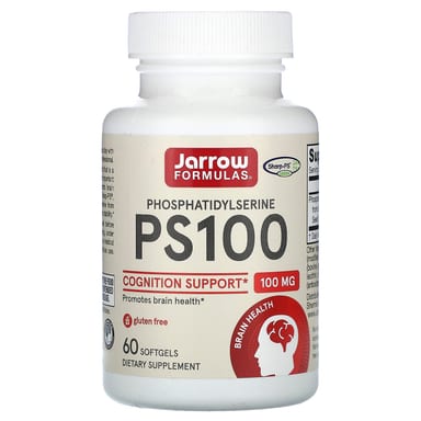 Фосфатидилсерин Jarrow Formulas PS100, 100 мг, 60 мягких капсул