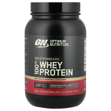 Сывороточный протеин Optimum Nutrition Gold Standard® 100% Double Rich Chocolate, 899 г, 1.98 lb