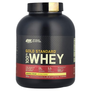 Сывороточный протеин Optimum Nutrition Gold Standard®, вкус Banana Cream, 2.27 кг