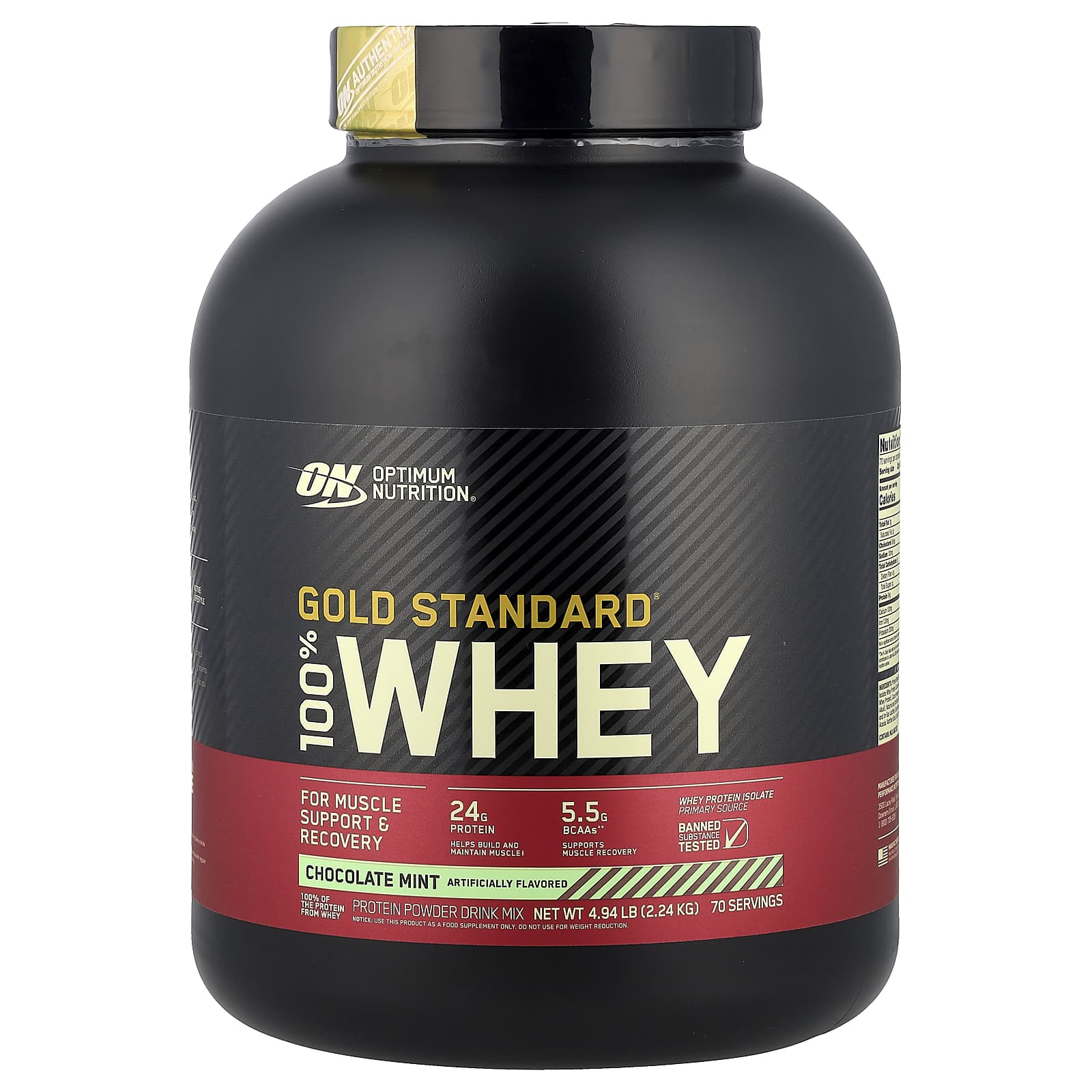 Шоколад Optimum Nutrition Gold Standard® 100% Whey Mint, 2.24 кг