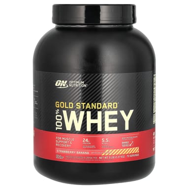 Сывороточный протеин Optimum Nutrition Gold Standard®, вкус Strawberry Banana, 2.27 кг