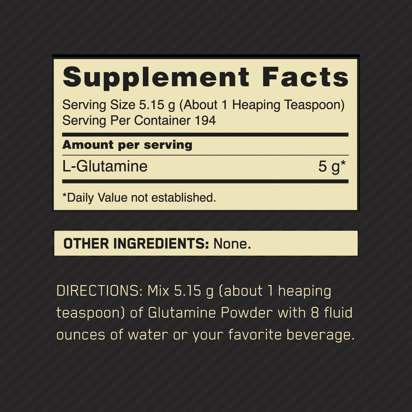 Порошок Optimum Nutrition Glutamine, без вкуса, 1 кг