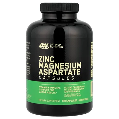 Фото товара: Магний Optimum Nutrition Zinc Aspartate, 180 капсул