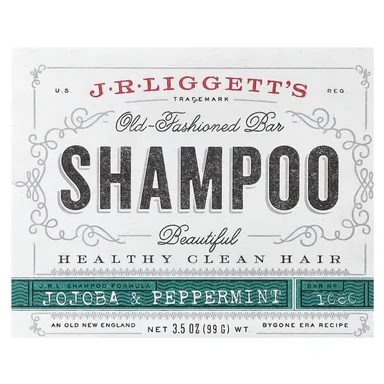 Фото товара: Шампунь J.R. Liggett's Old Fashioned Bar Jojoba & Peppermint, 99 г, батончик