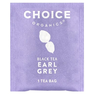 Чай Choice Organics Black Earl Grey, оттенок 16 Tea Bags, 32 г, чайные пакетики
