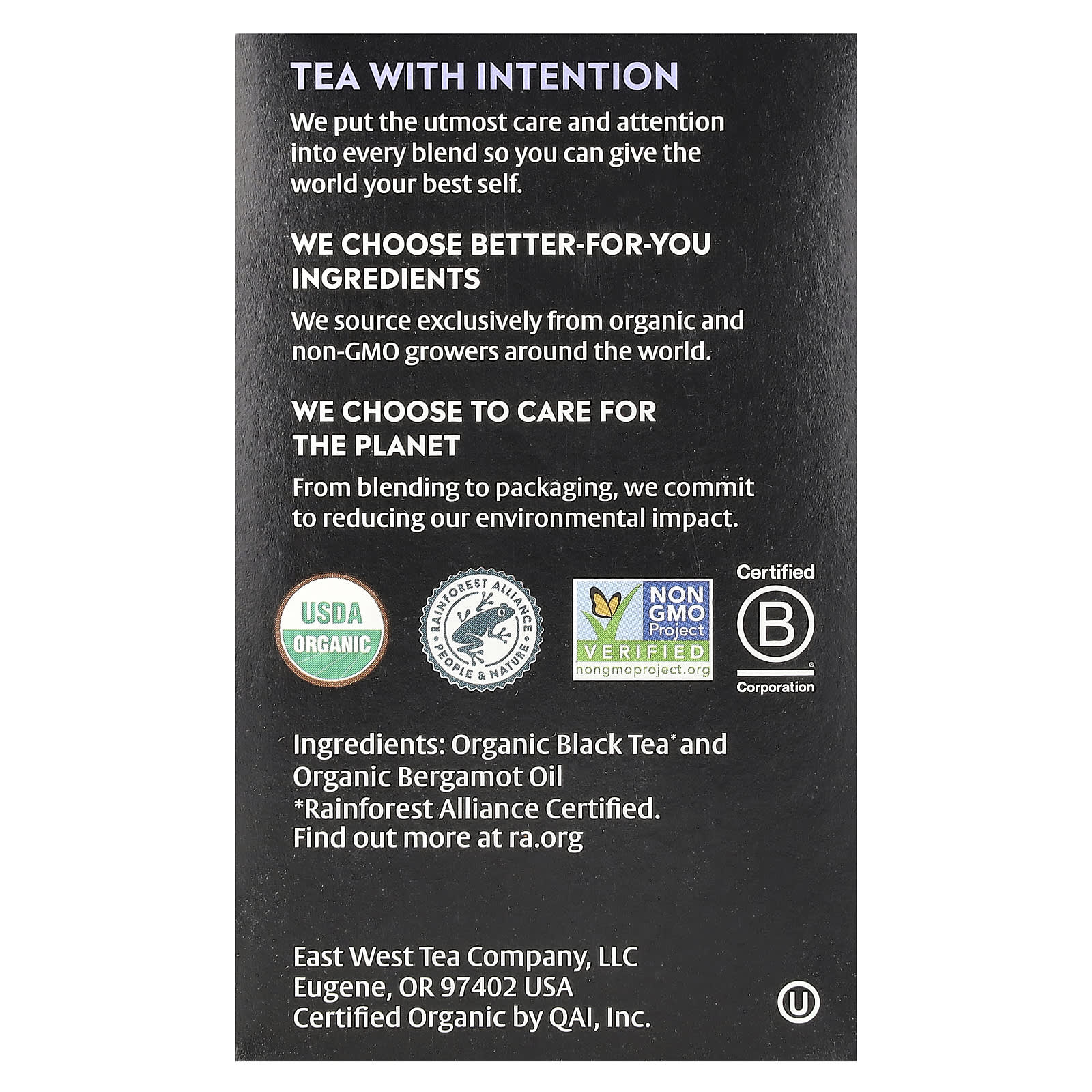 Чай Choice Organics Black Earl Grey, оттенок 16 Tea Bags, 32 г, чайные пакетики — фото 3