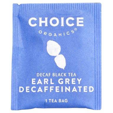Чай Choice Organics Black Earl Grey Decaf, оттенок 16 Tea Bags, 29 г, чайные пакетики