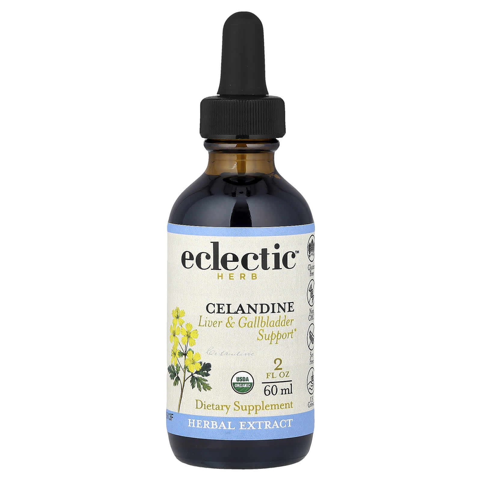 Экстракт чистотела Eclectic Herb, 60 мл