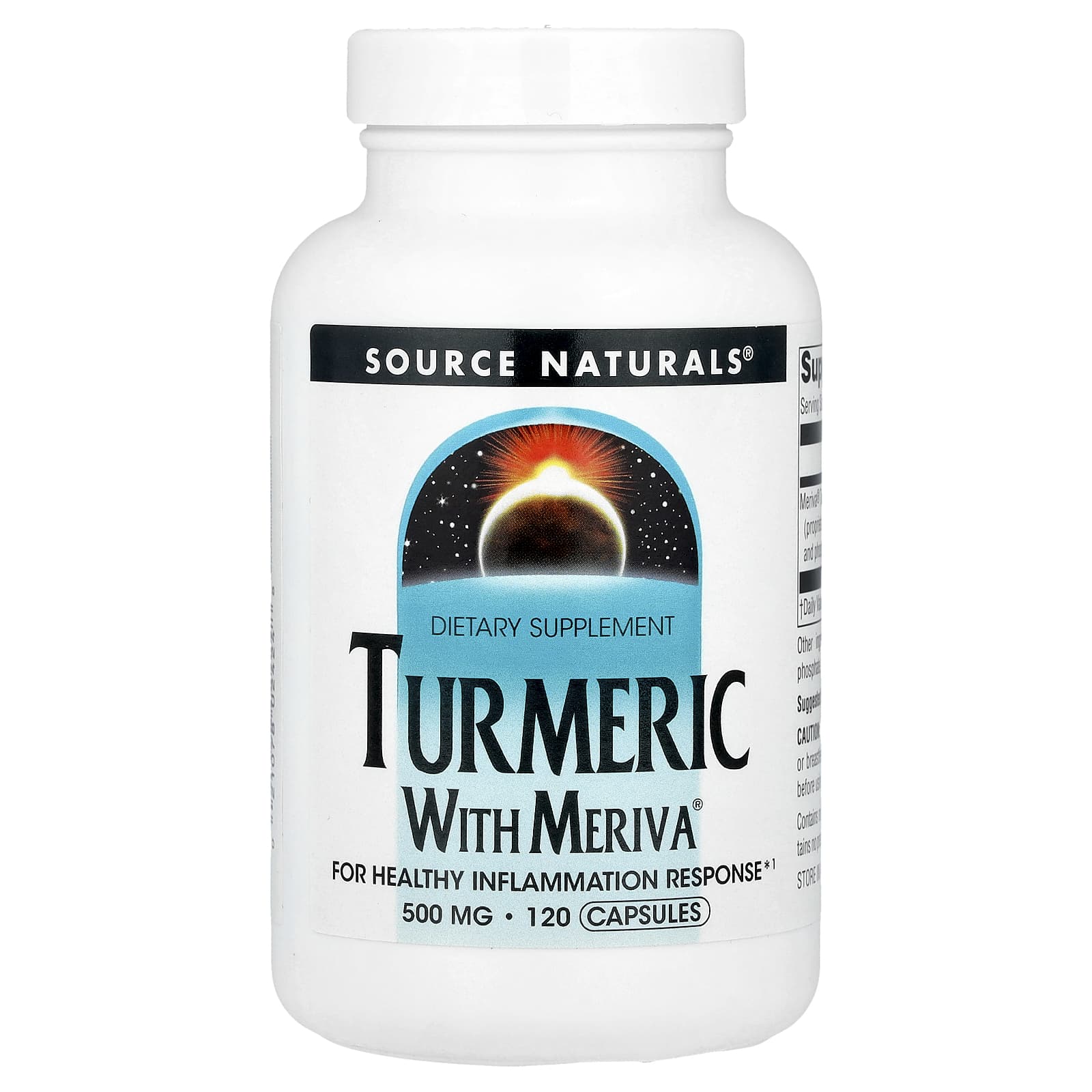 Куркума Source Naturals With Meriva®, 500 мг, 120 капсул