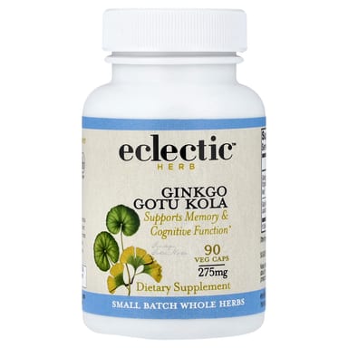 Готу кола Eclectic Herb Ginkgo Gotu Kola, оттенок 90 Veg Caps, растительные капсулы