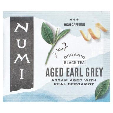 Чай Numi Tea Organic Black Aged Earl Grey™, оттенок 18 Tea Bags, 36 г, чайные пакетики