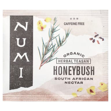 Чай Numi Tea Organic Herbal Teasan Honeybush Caffeine Free, оттенок 18 Non-GMO Tea Bags, 43.2 г, чайные пакетики