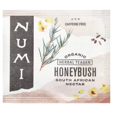 Фото товара: Чай Numi Tea Organic Herbal Teasan Honeybush Caffeine Free, 18 чайных пакетиков, без ГМО, 43.2 г, чайные пакетики