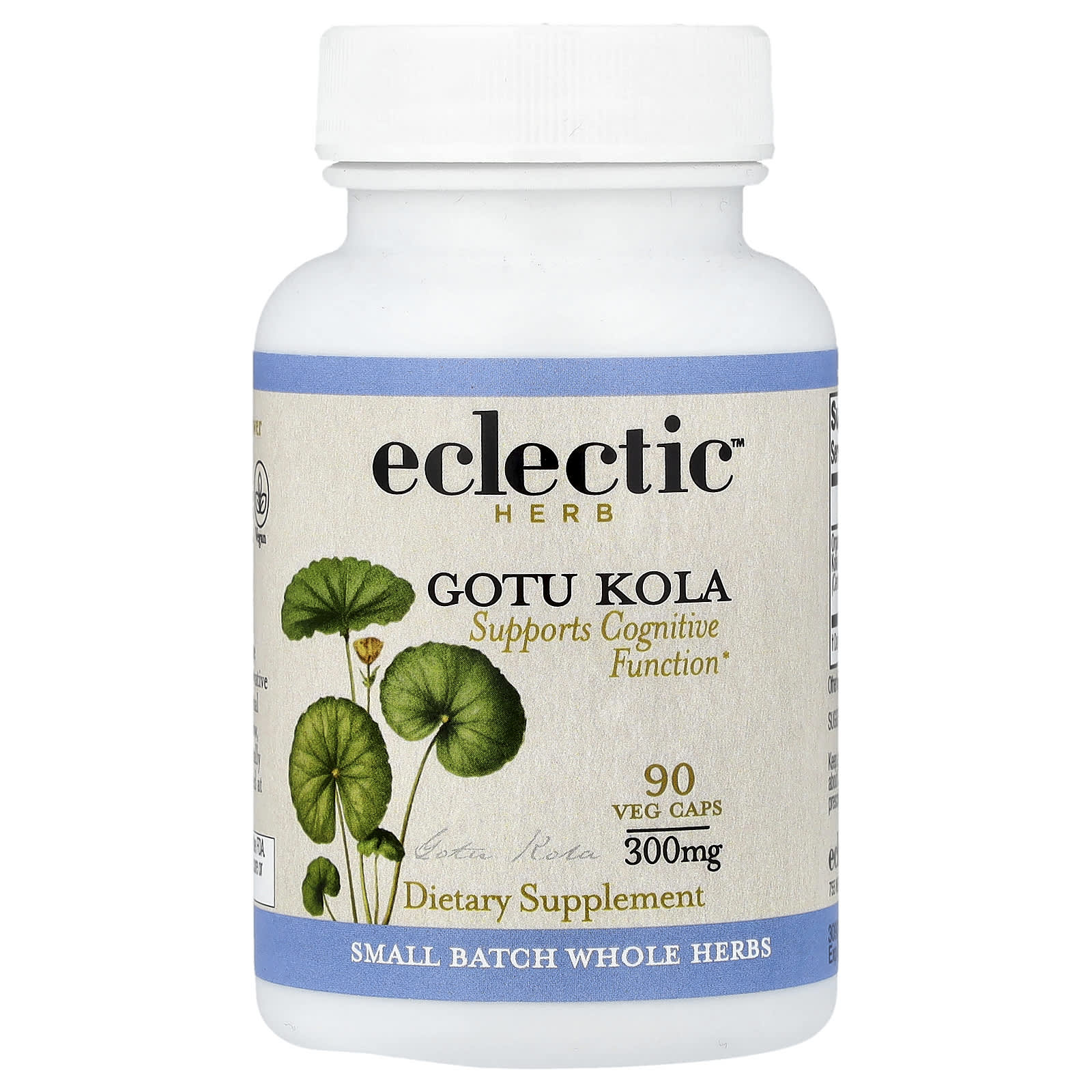 Готу кола Eclectic Herb Gotu Kola, 300 мг, растительные капсулы
