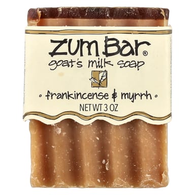 Мыло ZUM® Goat's Milk Soap Frankincense & Myrrh, 3 унций, батончик