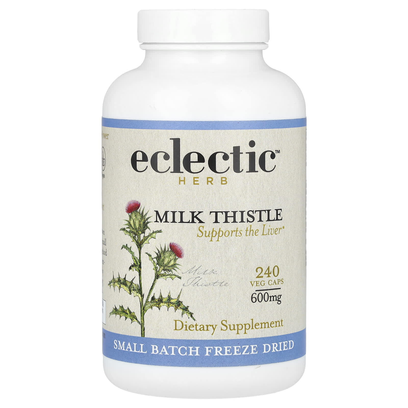 Расторопша Eclectic Herb, 600 мг, растительные капсулы