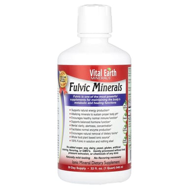 Минерал Vital Earth Minerals Fulvic, 180 мг, 946 мл