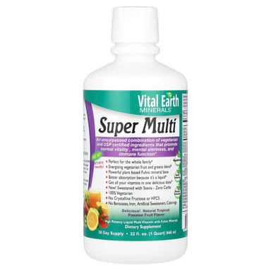 Мультивитаминный комплекс Vital Earth Minerals, 32 fl oz (946 ml)