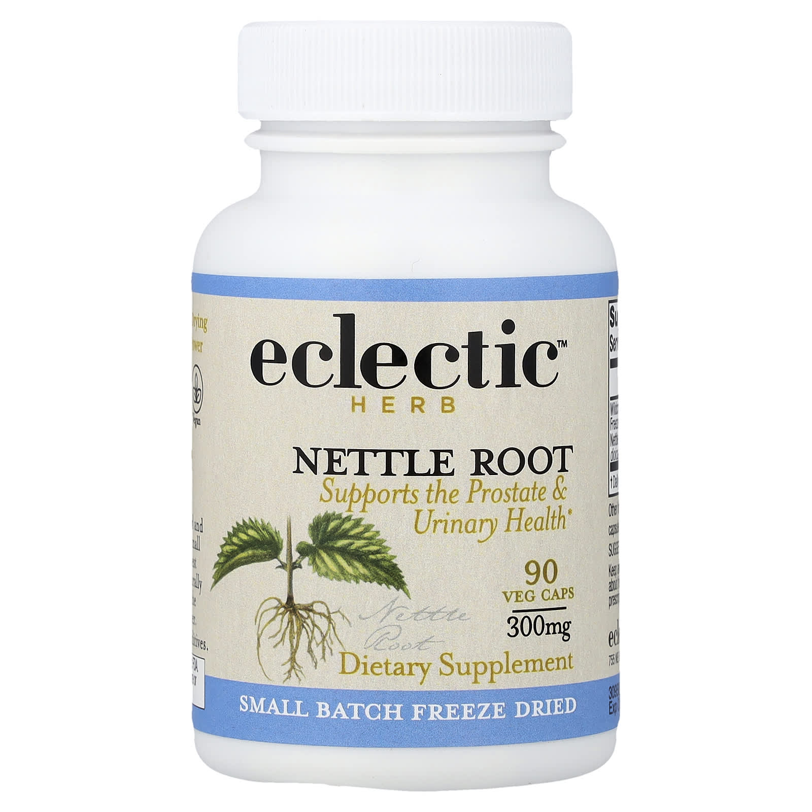 Корень крапивы Eclectic Herb, 300 мг, 90 растительных капсул