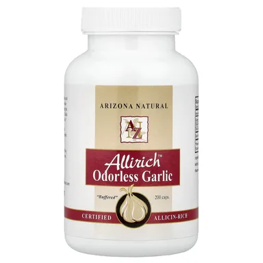Фото товара: Чеснок без запаха Arizona Natural Allirich™, 170 мг, 200 капсул