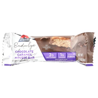 Шоколад Atkins Endulge™ Caramel Mousse Bar, 34 г, 5 шт., батончик